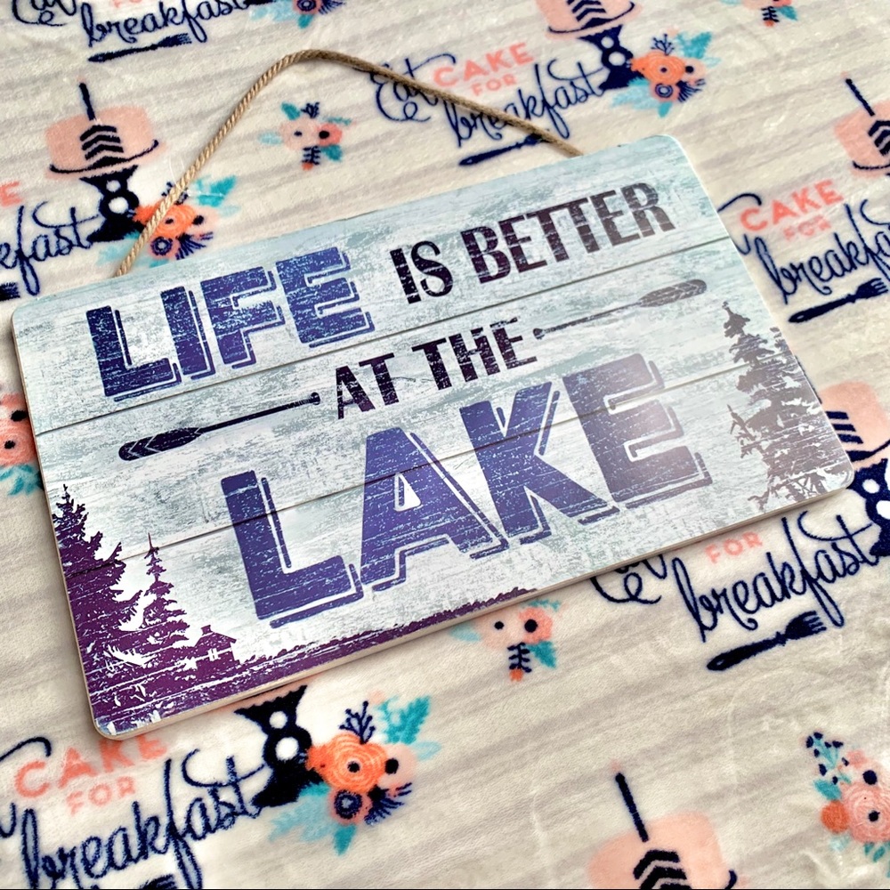 LAST 1! ๐ถ Lake Home Decor Wall Sign ๐ถ - Picture 2 of 2